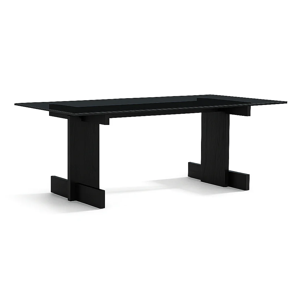 Zayle Rectangular Dining Table - Contemporary Oak Dining Table